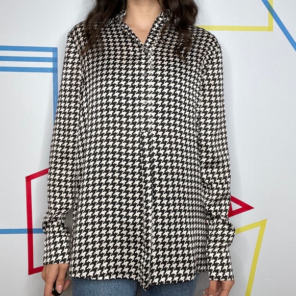 Ralph Lauren Black and White Houndstooth Tunic - Picture 4 of 4